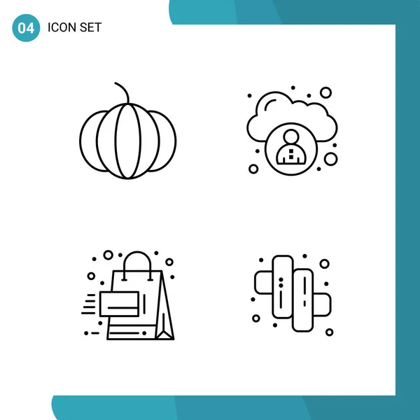 Conjunto Iconos Creativos Universales Simplemente Vector Ilustraciones Para Aplicaciones Web — Vector de stock