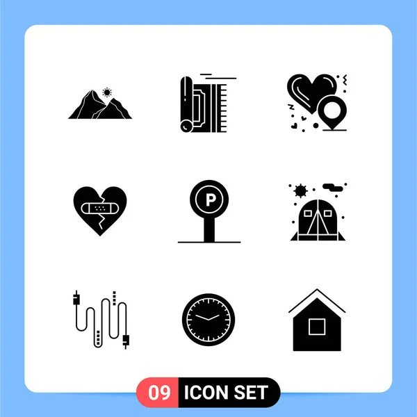 Set Dari Ikon Kreatif Universal Cukup Ilustrasi Vektor Untuk Aplikasi - Stok Vektor