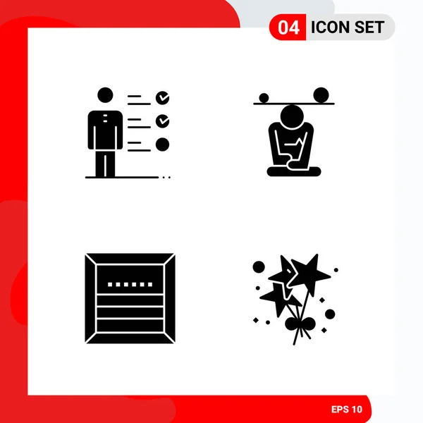 Set Dari Ikon Kreatif Universal Cukup Ilustrasi Vektor Untuk Aplikasi - Stok Vektor