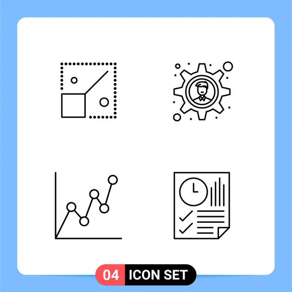 Set of 25 Universal Business Icons Vector — Stockový vektor