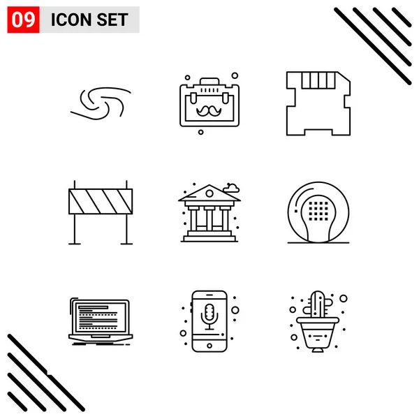 Conjunto Iconos Creativos Universales Simplemente Vector Ilustraciones Para Aplicaciones Web — Vector de stock