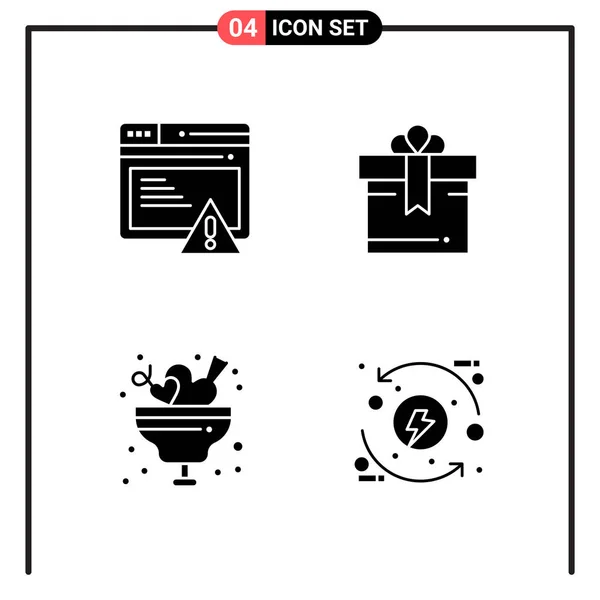 Conjunto Iconos Creativos Universales Simplemente Vector Ilustraciones Para Aplicaciones Web — Vector de stock