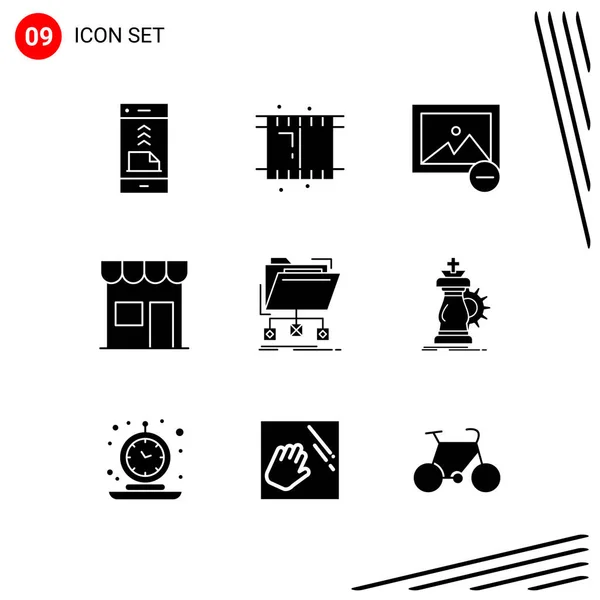 Conjunto Iconos Creativos Universales Simplemente Vector Ilustraciones Para Aplicaciones Web — Vector de stock