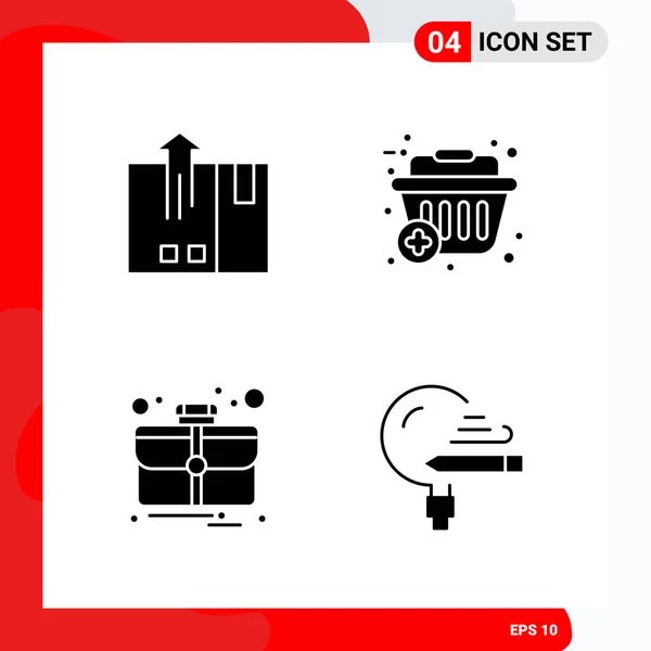 Conjunto Iconos Creativos Universales Simplemente Vector Ilustraciones Para Aplicaciones Web — Vector de stock