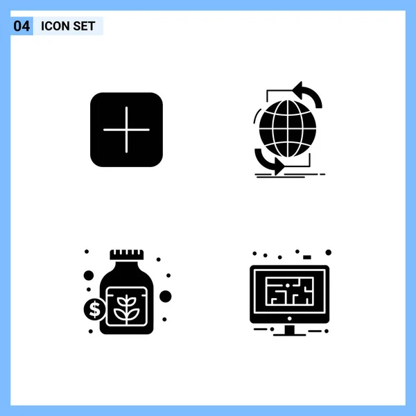 Set Universal Creative Icons Simply Vector Illustrations Web Mobile Apps — Stock Vector