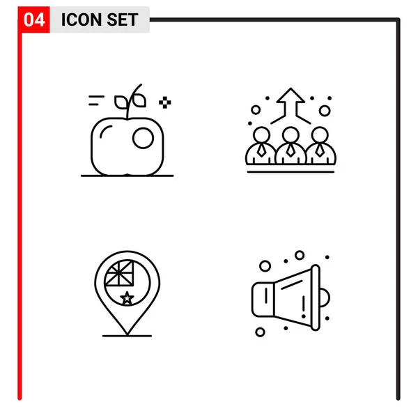 Set Universal Creative Icons Simply Vector Illustrations Web Mobile Apps — Stock Vector