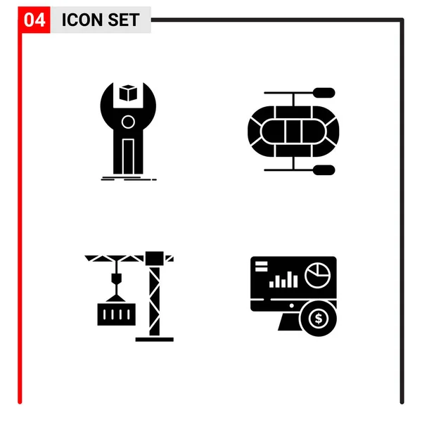 Set Universal Creative Icons Simply Vector Illustrations Web Mobile Apps — Stock Vector