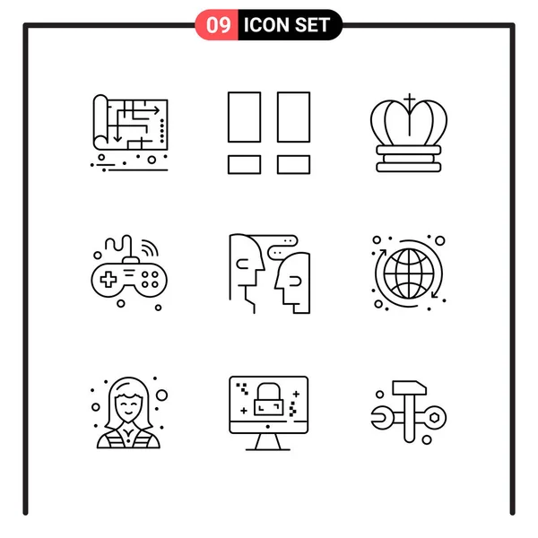 Conjunto de 16 iconos universales Vector de negocios — Vector de stock