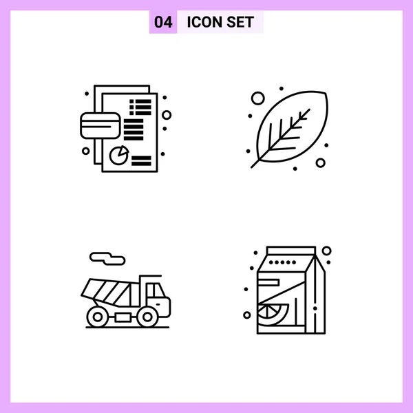 Conjunto Iconos Creativos Universales Simplemente Vector Ilustraciones Para Aplicaciones Web — Vector de stock