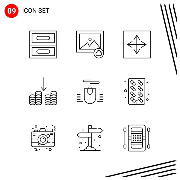 Set de 25 iconos de negocio universales Vector — Archivo Imágenes Vectoriales