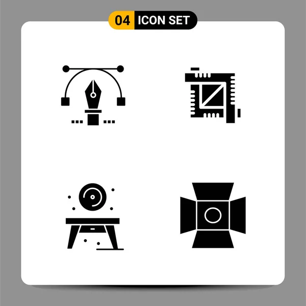 Set Universeller Kreativer Symbole Einfach Vektorillustrationen Für Web Und Mobile — Stockvektor