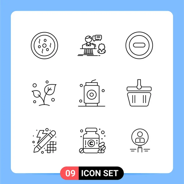 Conjunto Iconos Creativos Universales Simplemente Vector Ilustraciones Para Aplicaciones Web — Archivo Imágenes Vectoriales