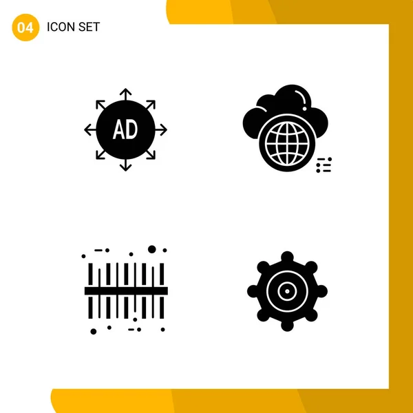 Set Universeller Kreativer Symbole Einfach Vektorillustrationen Für Web Und Mobile — Stockvektor