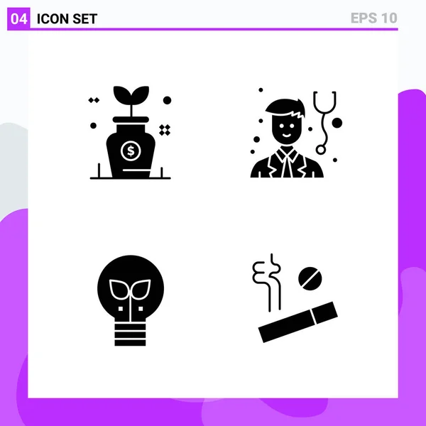 Conjunto Iconos Creativos Universales Ilustración Vectorial — Vector de stock