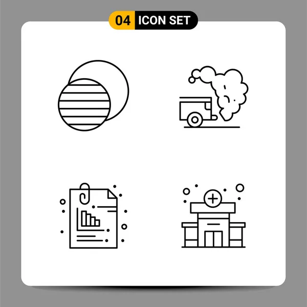 Conjunto Iconos Creativos Universales Simplemente Vector Ilustraciones Para Aplicaciones Web — Archivo Imágenes Vectoriales