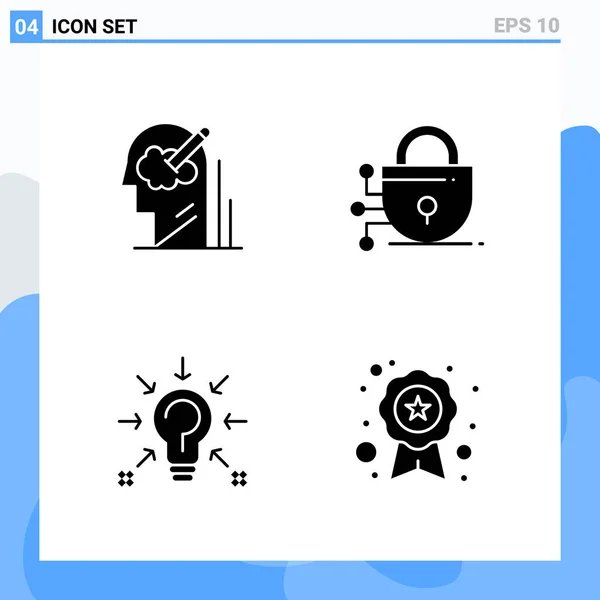 Conjunto Iconos Creativos Universales Simplemente Vector Ilustraciones Para Aplicaciones Web — Vector de stock