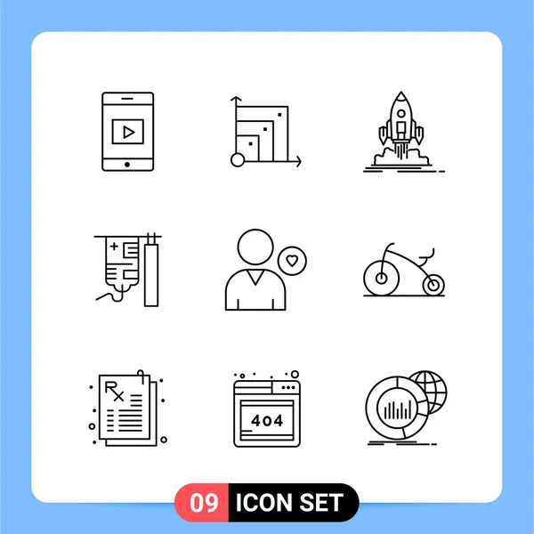 Conjunto Iconos Creativos Universales Simplemente Vector Ilustraciones Para Aplicaciones Web — Vector de stock