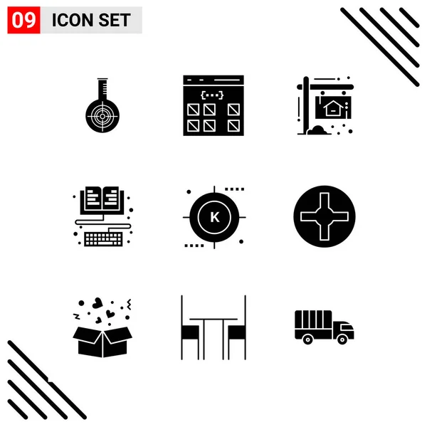 Conjunto Iconos Creativos Universales Simplemente Vector Ilustraciones Para Aplicaciones Web — Archivo Imágenes Vectoriales