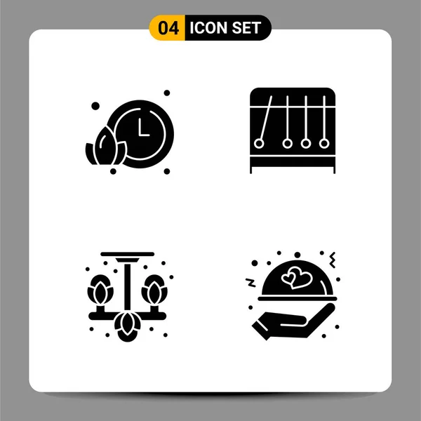 Conjunto Iconos Creativos Universales Simplemente Vector Ilustraciones Para Aplicaciones Web — Archivo Imágenes Vectoriales