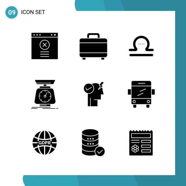 Conjunto Iconos Creativos Universales Simplemente Vector Ilustraciones Para Aplicaciones Web — Vector de stock