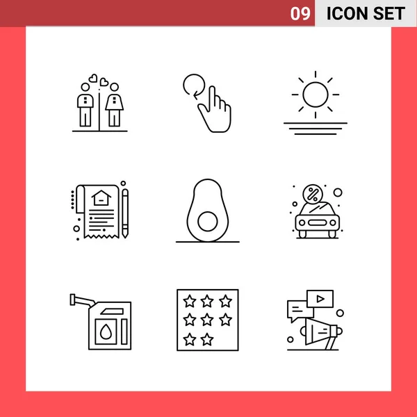 Conjunto Iconos Creativos Universales Simplemente Vector Ilustraciones Para Aplicaciones Web — Archivo Imágenes Vectoriales