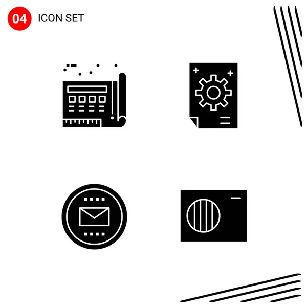 Conjunto Iconos Creativos Universales Simplemente Vector Ilustraciones Para Aplicaciones Web — Vector de stock