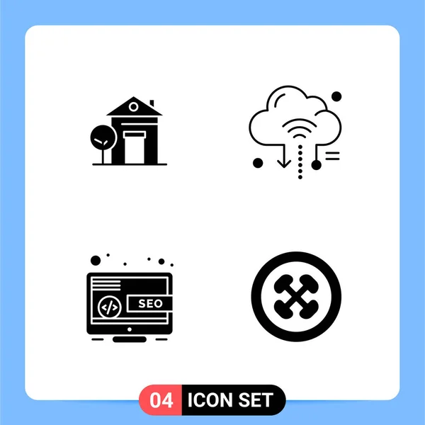 Conjunto Iconos Creativos Universales Simplemente Vector Ilustraciones Para Aplicaciones Web — Vector de stock