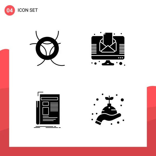 Set Universal Creative Icons Simply Vector Illustrations Web Mobile Apps — Stock Vector