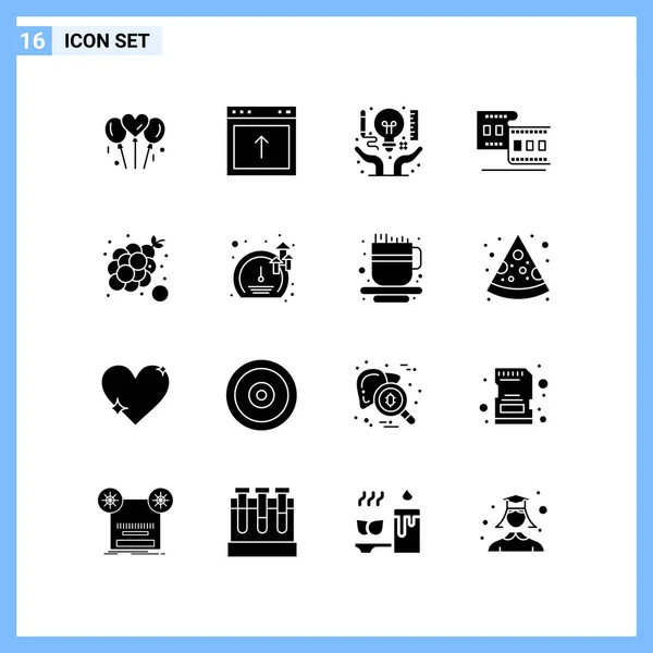 Conjunto Iconos Creativos Universales Simplemente Vector Ilustraciones Para Aplicaciones Web — Vector de stock