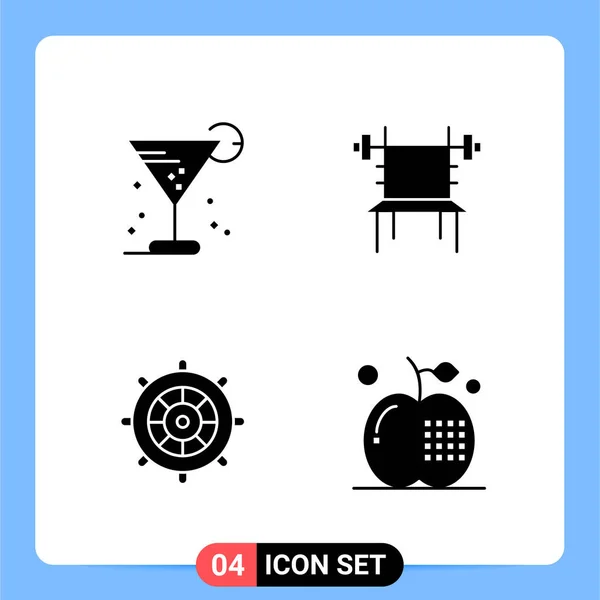 Conjunto Iconos Creativos Universales Simplemente Vector Ilustraciones Para Aplicaciones Web — Archivo Imágenes Vectoriales