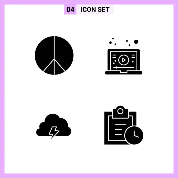 Conjunto Iconos Creativos Universales Simplemente Vector Ilustraciones Para Aplicaciones Web — Vector de stock