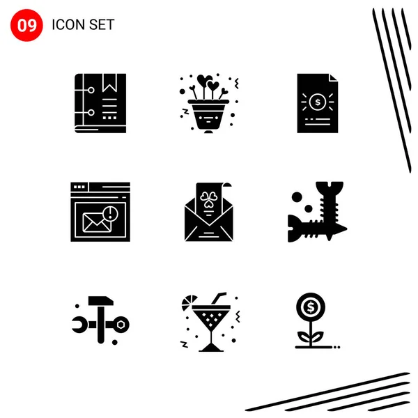 Conjunto Iconos Creativos Universales Simplemente Vector Ilustraciones Para Aplicaciones Web — Vector de stock