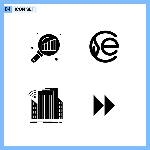 Set Universal Creative Icons Vector Illustration — Stock Vector