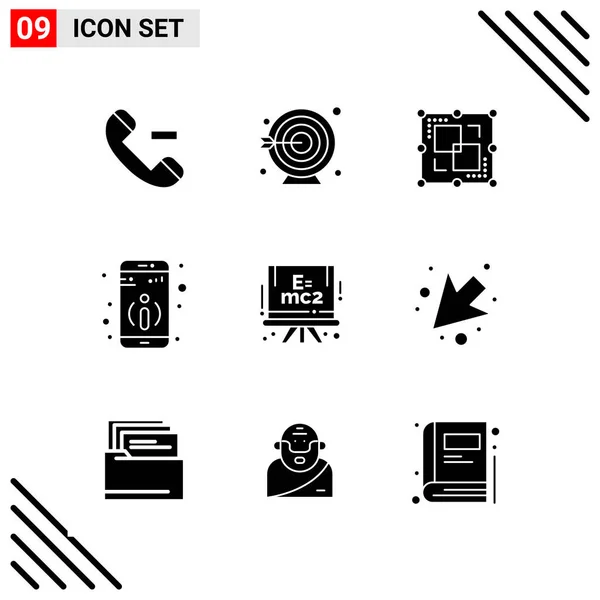 Conjunto Iconos Creativos Universales Simplemente Vector Ilustraciones Para Aplicaciones Web — Vector de stock