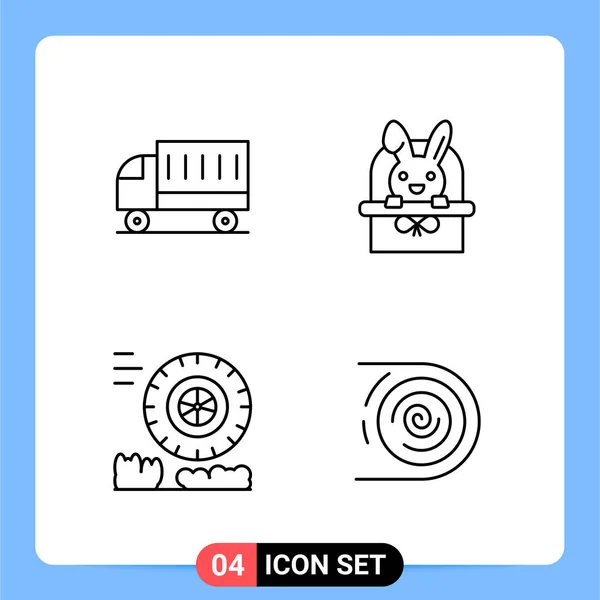 Conjunto Iconos Creativos Universales Simplemente Vector Ilustraciones Para Aplicaciones Web — Vector de stock