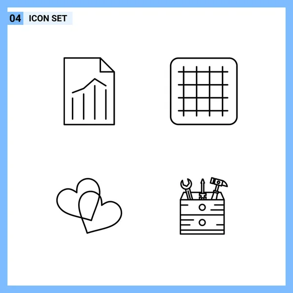 Set de 25 iconos de negocio universales Vector — Archivo Imágenes Vectoriales