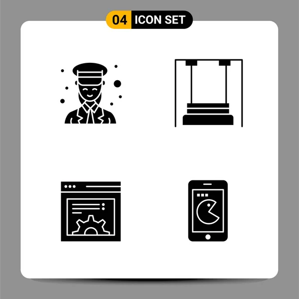 Conjunto Iconos Creativos Universales Simplemente Vector Ilustraciones Para Aplicaciones Web — Vector de stock