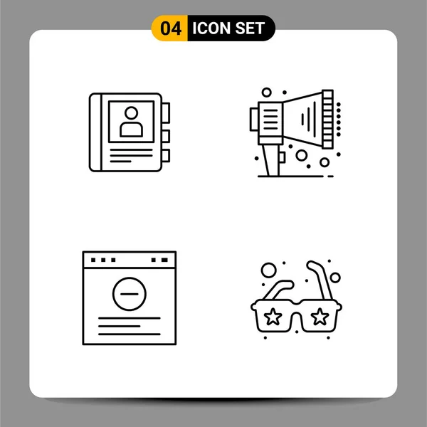 Set de 25 iconos de negocio universales Vector — Vector de stock