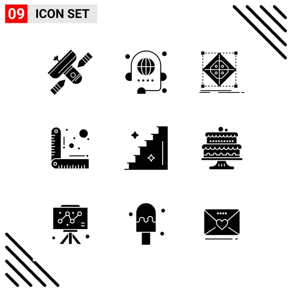 Conjunto Iconos Creativos Universales Simplemente Vector Ilustraciones Para Aplicaciones Web — Vector de stock