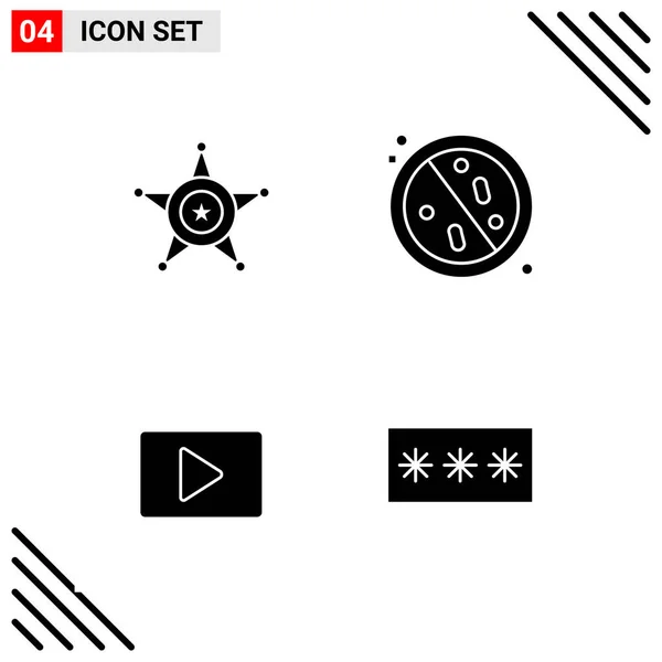 Set Dari Ikon Kreatif Universal Cukup Ilustrasi Vektor Untuk Aplikasi - Stok Vektor