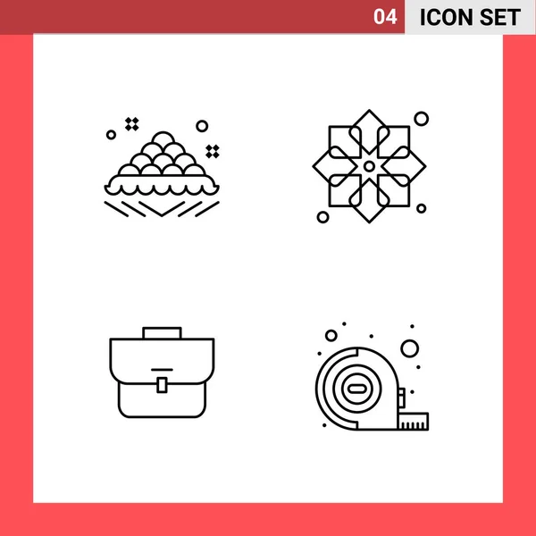 Conjunto Iconos Creativos Universales Simplemente Vector Ilustraciones Para Aplicaciones Web — Vector de stock