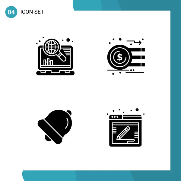 Conjunto Iconos Creativos Universales Simplemente Vector Ilustraciones Para Aplicaciones Web — Vector de stock