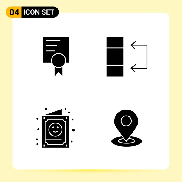 Conjunto Iconos Creativos Universales Simplemente Vector Ilustraciones Para Aplicaciones Web — Vector de stock