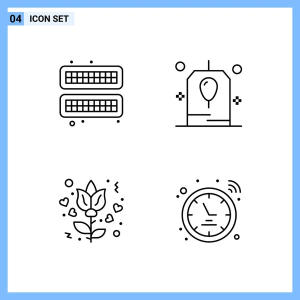 Set Universal Creative Icons Simply Vector Illustrations Web Mobile Apps — Stock Vector