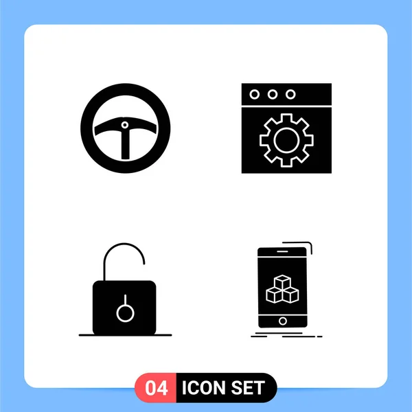 Set Universal Creative Icons Simply Vector Illustrations Web Mobile Apps — Stock Vector