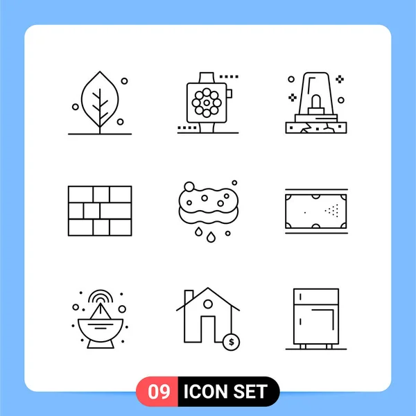 Conjunto Iconos Creativos Universales Simplemente Vector Ilustraciones Para Aplicaciones Web — Vector de stock