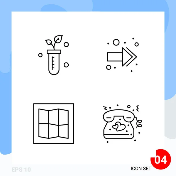 Conjunto Iconos Creativos Universales Simplemente Vector Ilustraciones Para Aplicaciones Web — Vector de stock