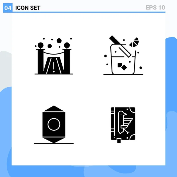 Conjunto Iconos Creativos Universales Simplemente Vector Ilustraciones Para Aplicaciones Web — Vector de stock