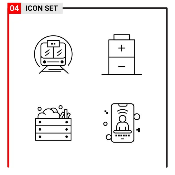 Conjunto de 25 Ícones de Negócios Universais Vector — Vetor de Stock