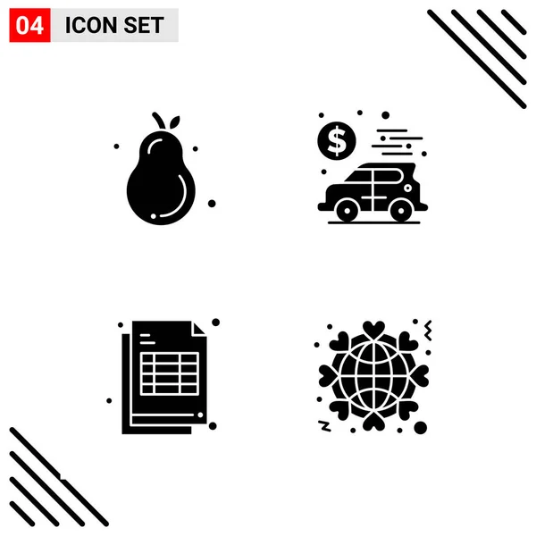 Conjunto Iconos Creativos Universales Simplemente Vector Ilustraciones Para Aplicaciones Web — Vector de stock